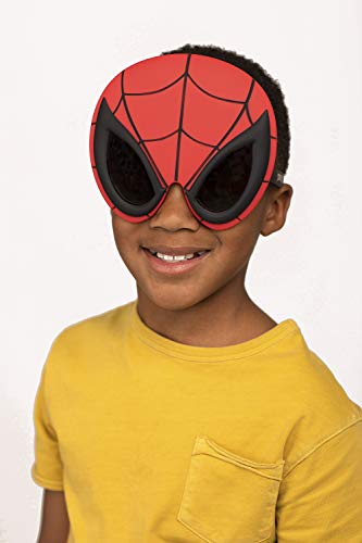 Sun-Staches Marvel Official Spider-Man Sunglasses | Full Mask Costume Accessory | One Size Fits Most - Image 5