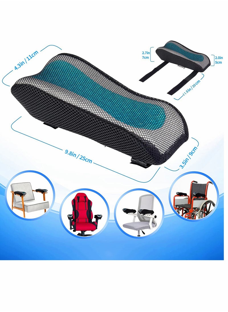 Ergonomic Armrest Pads, Office Chair Arm Rest Cover Pillow, Elbow Support Cushion, for Computer, Gaming, Desk Chairs (Set of 2)