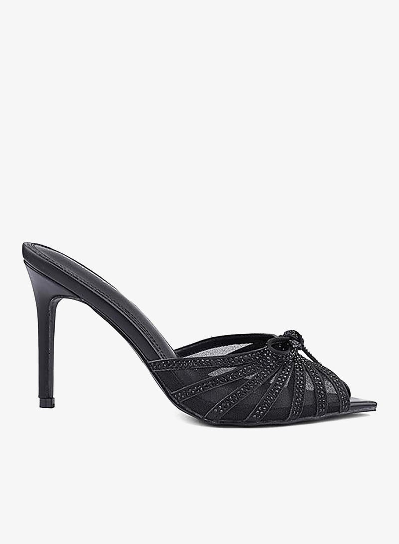 IconStyle Embellished Strappy Heeled Mules - Image 2