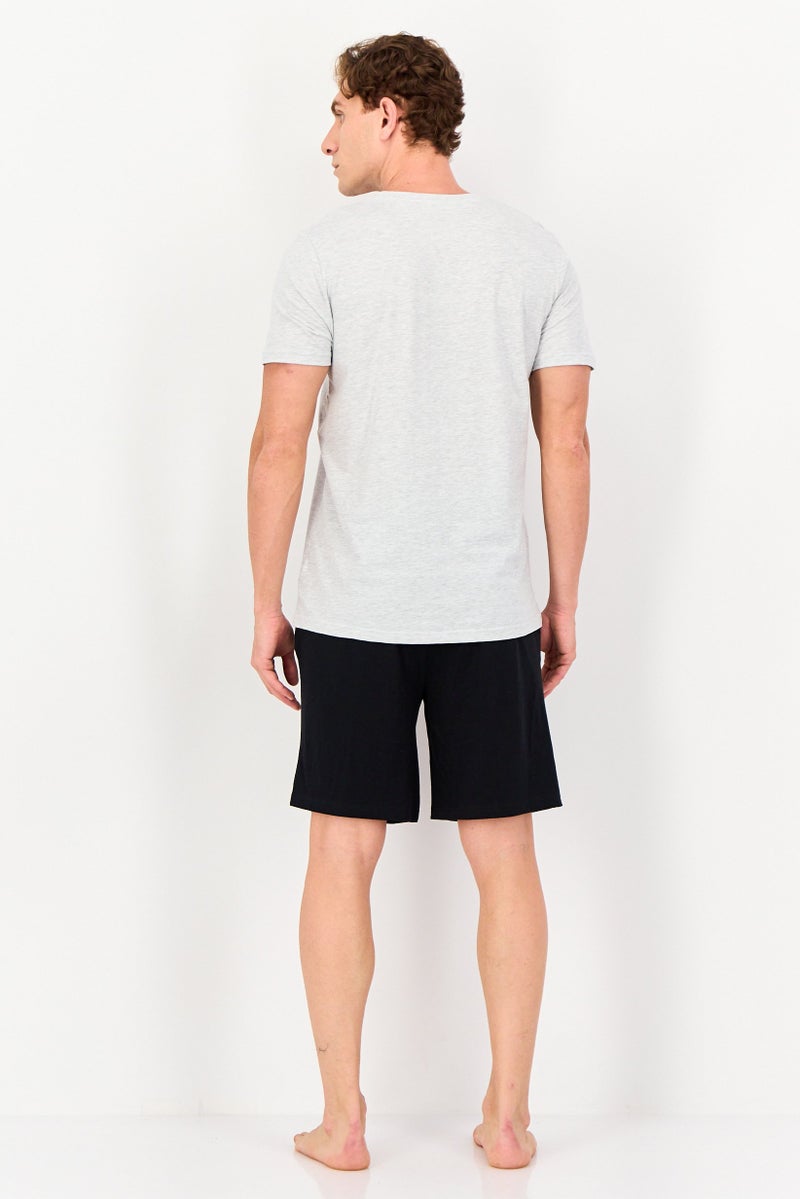 MARVEL Men 2 Pieces Brand Logo T-Shirt And Shorts Pyjama Set, Multicolor - Image 4