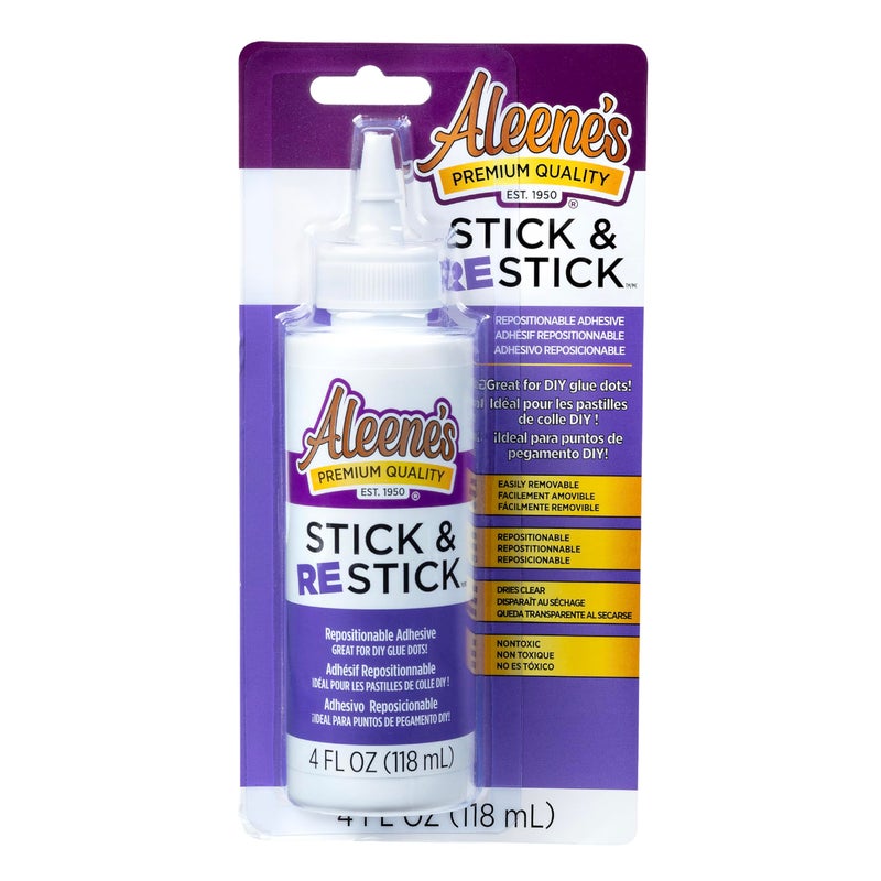 Aleene's Stick & Restick Craft Glue, White - Image 1