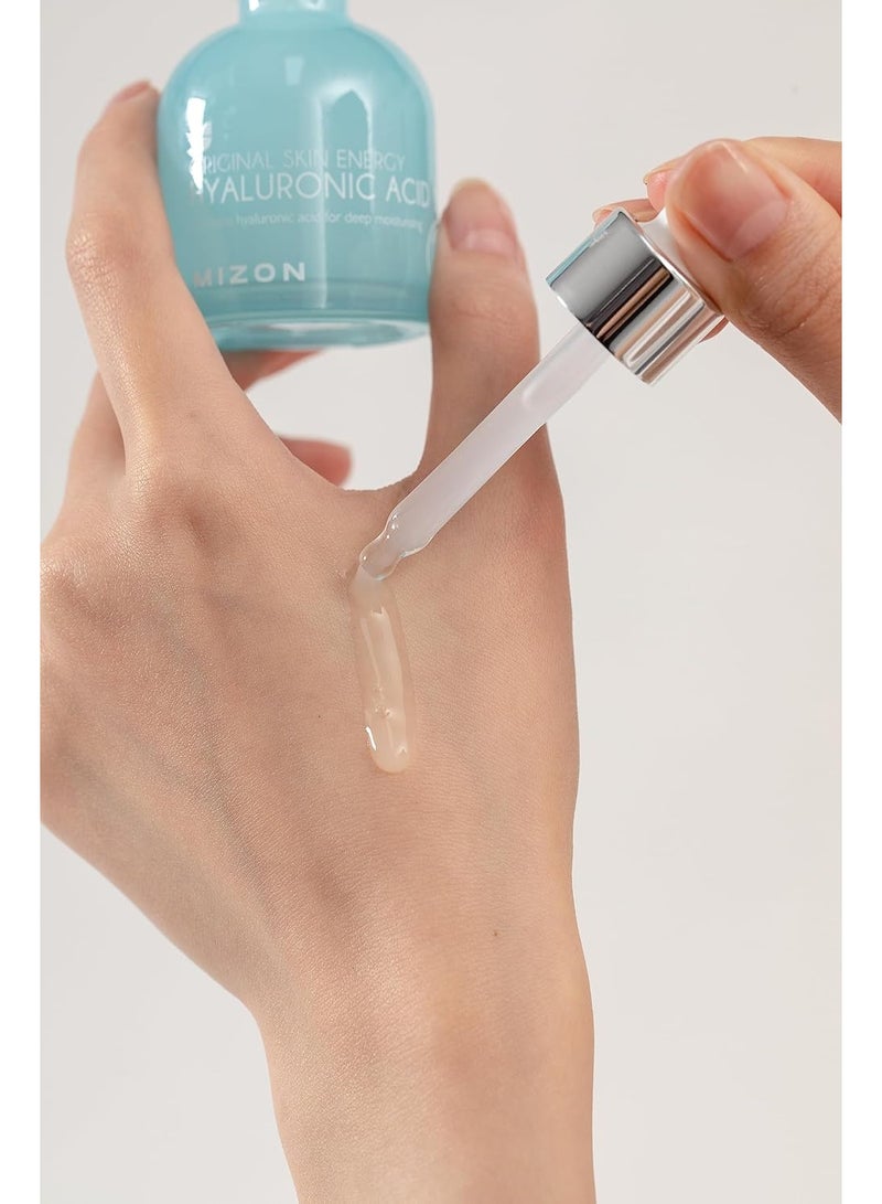 MIZON Hyaluronic Acid 100, Original Skin Energy, Facial Care, Moisturizing Ampoule, For Dry Skin, Boost Skin Elasticity (30ml) serum - Image 4