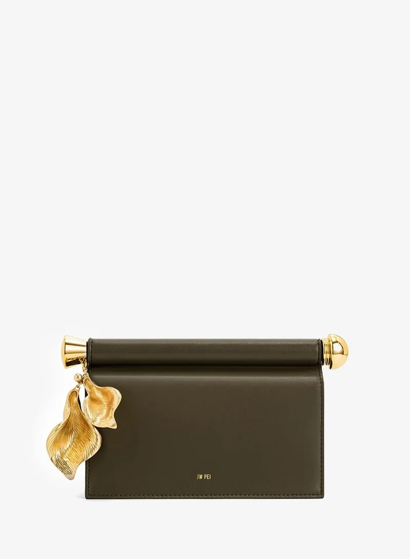 JW PEI Holly metal pendant clutch