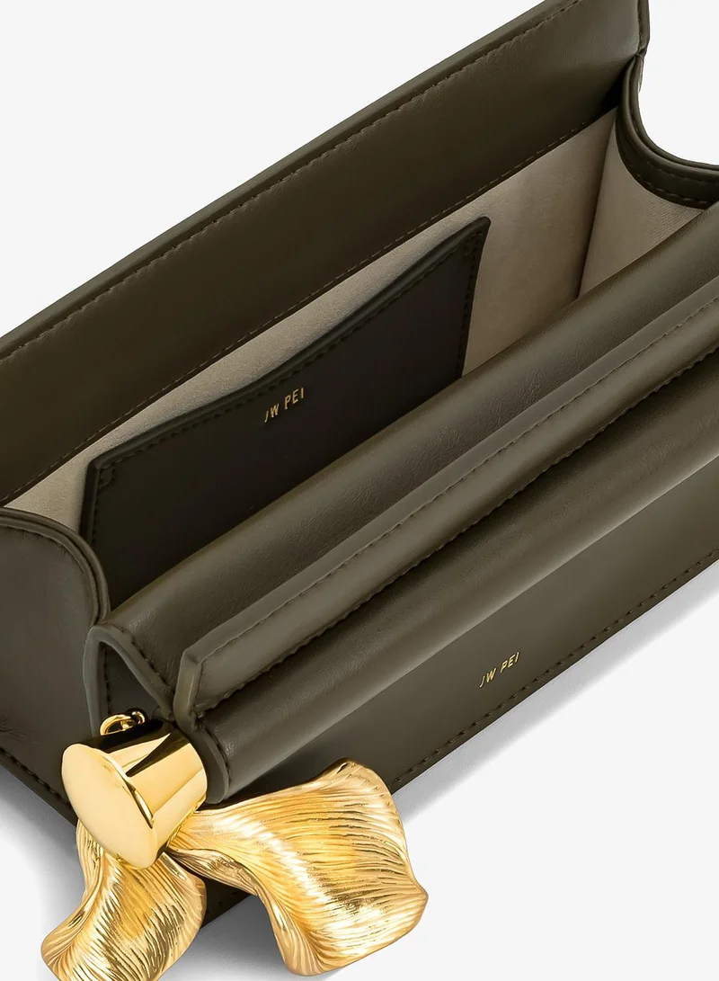Jw Pei Dark olive Holly metal pendant clutch for Women | Best Price UAE