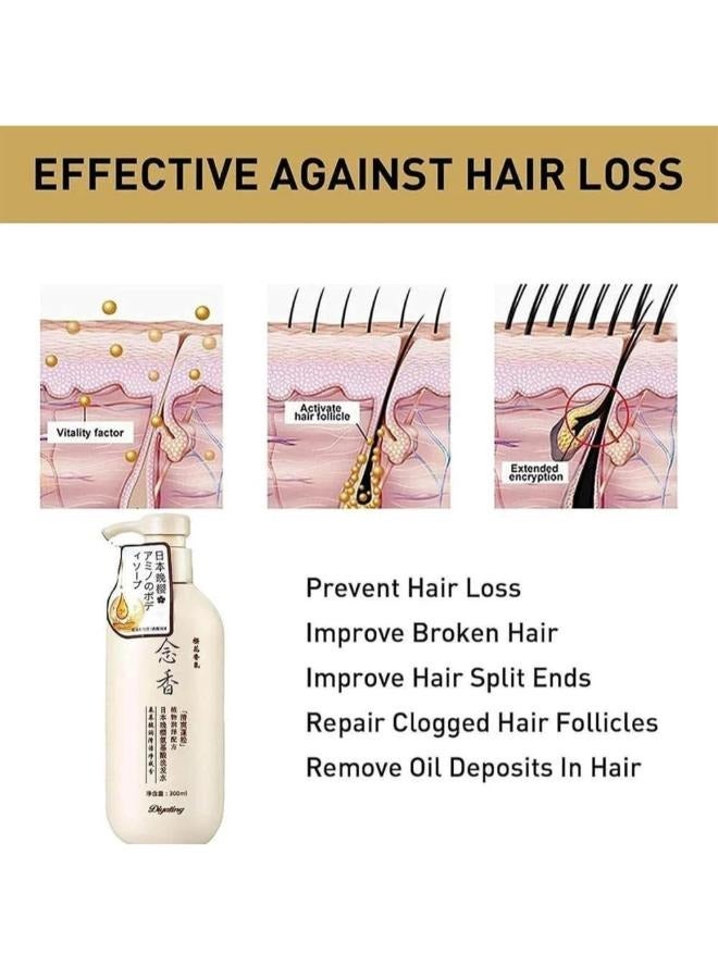 Diyating Japanese Sakura Shampoo for Hair Growth, Preventing Hair Loss, and Eliminating Dandruff 300ml - Image 3