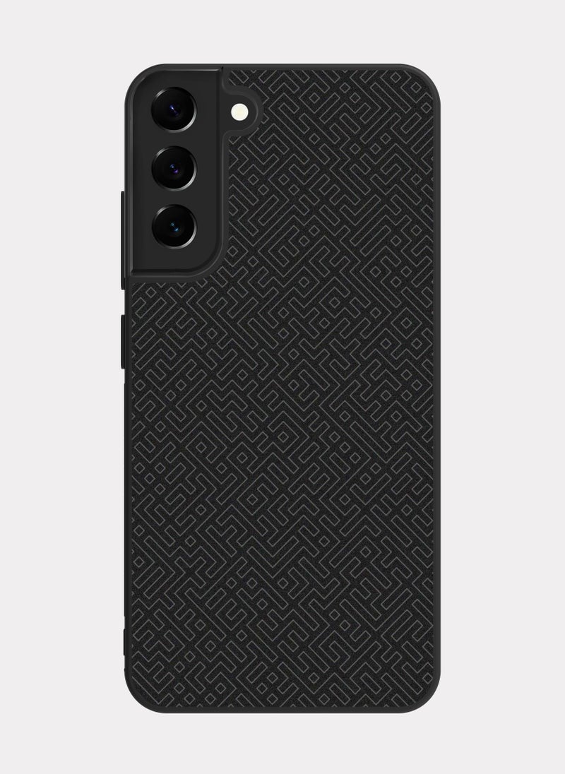 PXLAAT Samsung Galaxy S22 Plus case cover Black Pattern  - Image 1