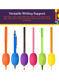 Oasisgalore Special Pen Pencil Grips for Kids Adults，Cushioned Holders for Handwriting, Drawing(6-Pack)  - Image 4