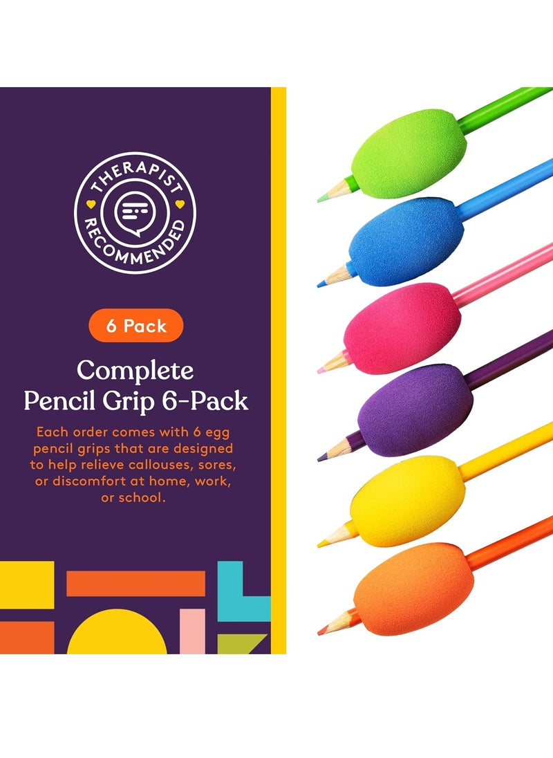 Oasisgalore - Special Pen Pencil Grips for Kids Adults，Cushioned Holders for Handwriting, Drawing(6-Pack) - Image 1