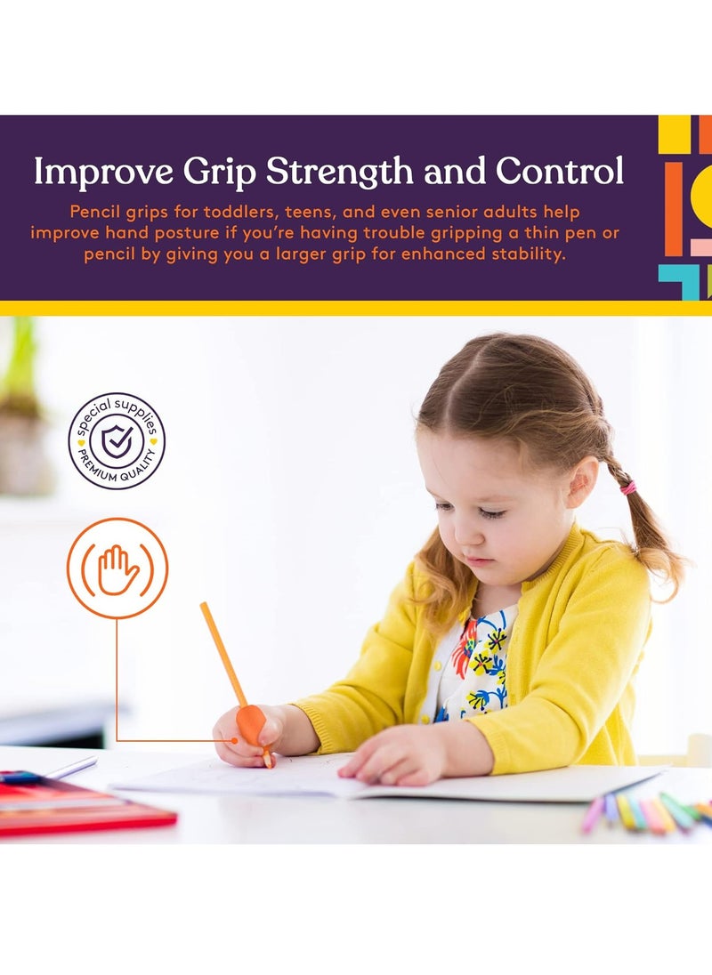 Oasisgalore - Special Pen Pencil Grips for Kids Adults，Cushioned Holders for Handwriting, Drawing(6-Pack) - Image 1