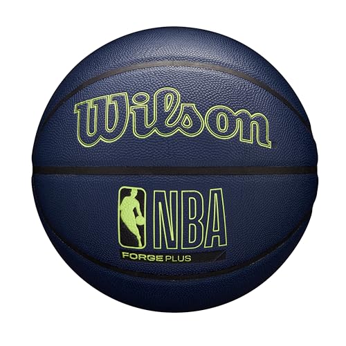 WILSON NBA Forge Plus IndoorOutdoor Basketball Navy Blue Size 7295 - Image 1