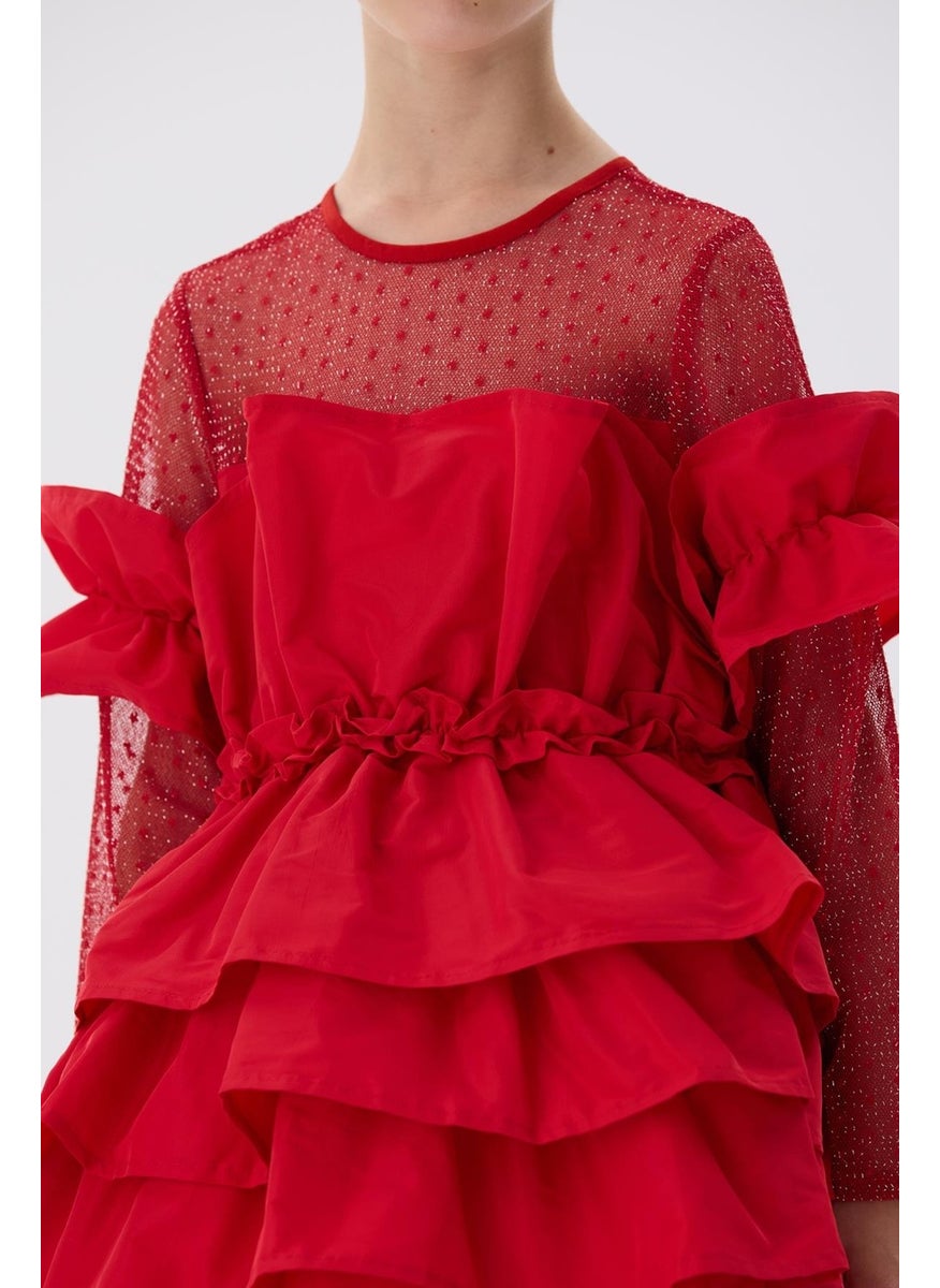 TYESS Bg Store Girl Red Dress  - Image 3