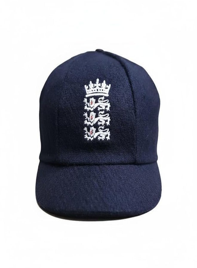 C Classic Woollen Baggy England Test Cricket Cap Blue - Image 1