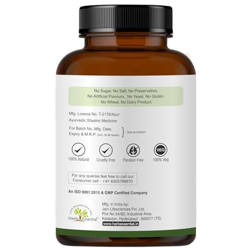 Herb Essential Punarnava Tablets 500 mg,60 Tablets (Pack of 2) | Natural Supplement | Good Gut Health And For Healthy Appetite - Image 3