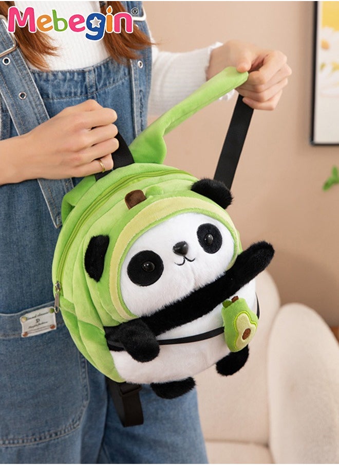 MEBEGIN Plush Panda Backpack with Adjustable Shoulder Straps, Toddler Backpack with Adorable Design and Zipper Closure, Preschool Schoolbag with Large Capacity, Suitable for Daily Use, School, Traveling  - Image 4