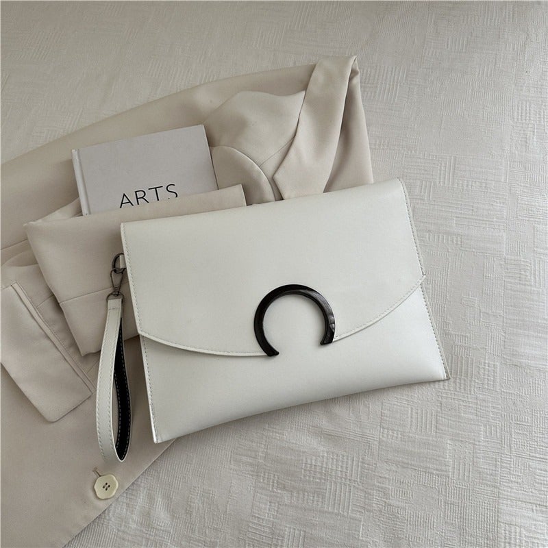 Elegant Luxury Envelope Clutch Bag for Women - Spring 2026 Casual Minimalist Handbag