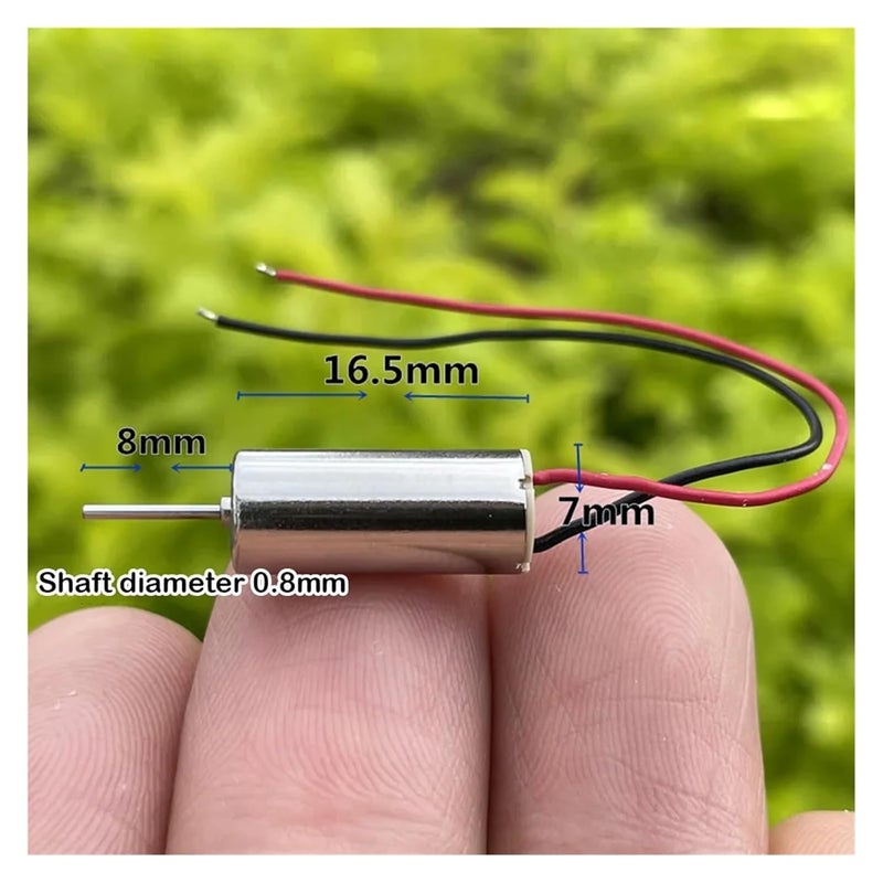 محرك تروس عالي السرعة بدون قلب إلكتروني 7 مم × 16 مم تيار مستمر 3.7 فولت 42000 دورة في الدقيقة 2 قطعة - Image 4