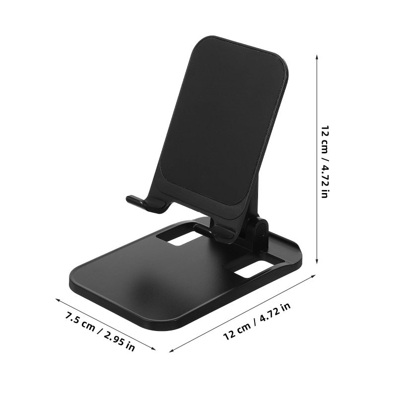 Multi Angle Portable Phone Tablet Stand Holder Black Foldable For Desk Travel - Image 3