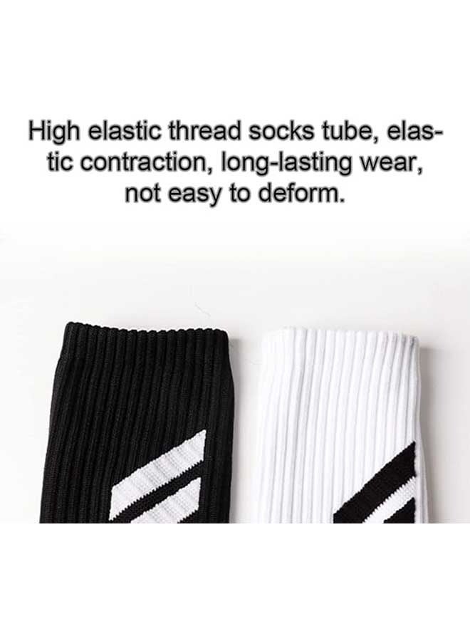 Ocean Football Socks for Men, Anti Slip Soccer Socks with Rubber Dots, Sport Soccer Socks Breathable and Anti Friction, Black - Image 3