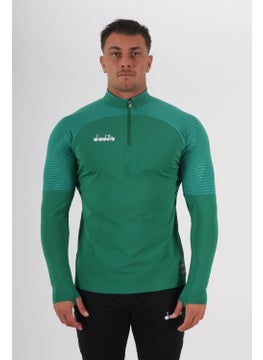 DIADORA Premium Training Tracksuit Single Top Green  - Image 1