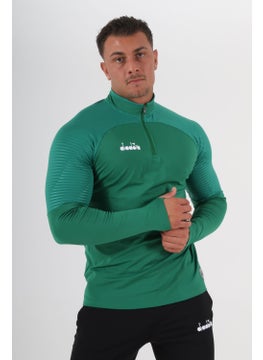 DIADORA Premium Training Tracksuit Single Top Green  - Image 2