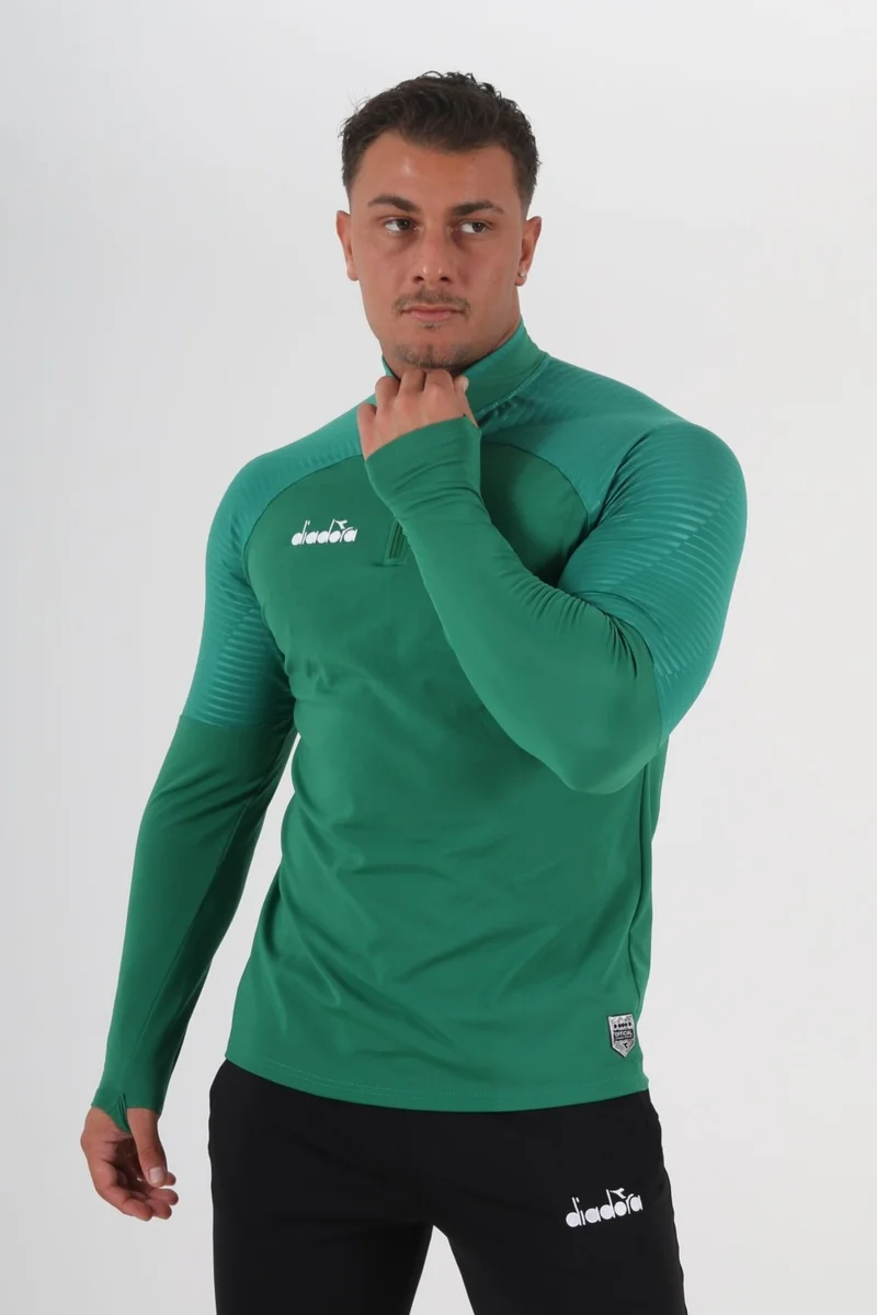 DIADORA Premium Training Tracksuit Single Top Green