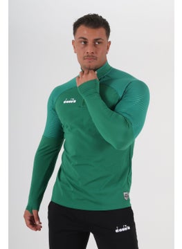DIADORA Premium Training Tracksuit Single Top Green  - Image 3