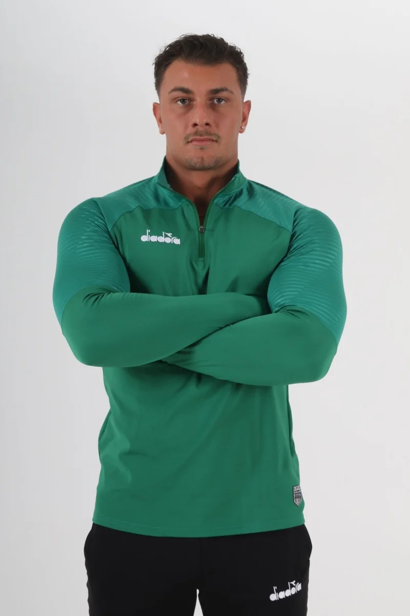 DIADORA Premium Training Tracksuit Single Top Green
