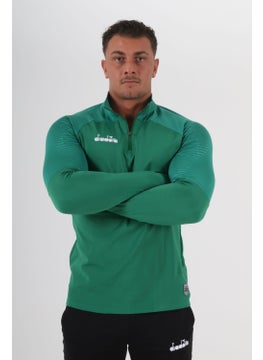DIADORA Premium Training Tracksuit Single Top Green  - Image 4