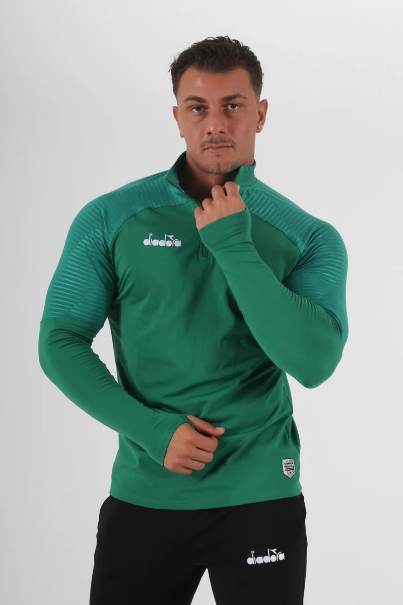 DIADORA Premium Training Tracksuit Single Top Green