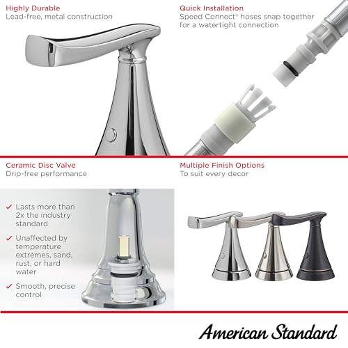 American Standard 7413801.002 Chatfield 8-Inch Widespread 2-Handle Bathroom Faucet, 1.2 GPM, Chrome - Image 3