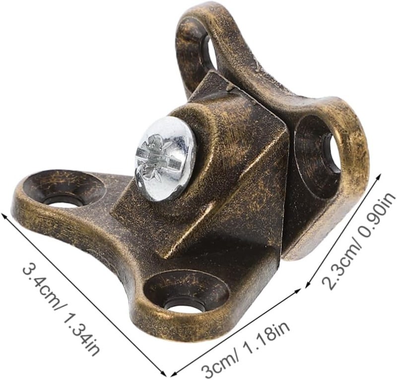 Tehaux 24pcs Antique Finish Butterfly Corner Brackets Removable Furniture Support - Image 3