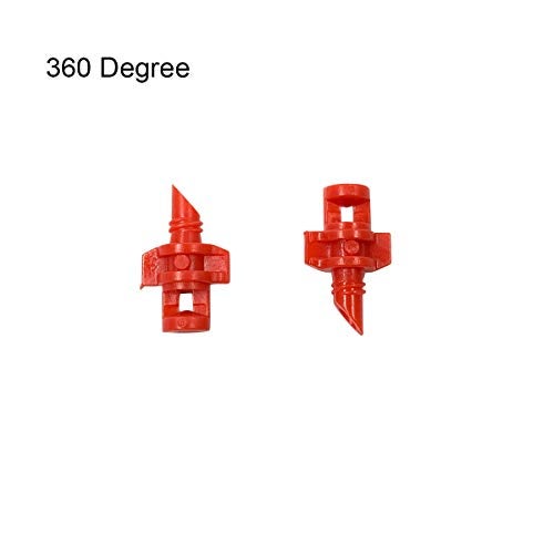 Zayi 90 180 360 Degree Atomizing Sprinkler Sprayer, Micro Garden Lawn Water Spray Misting Nozzle Sprinkler Irrigation System for Agriculture,Hydroponic and Aeroponic Irrigation, 3Colors, 150PCS - Image 4