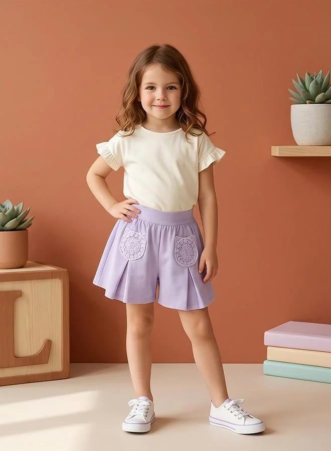 Babies & More Babies & More Toddler Girls Purple Shorts