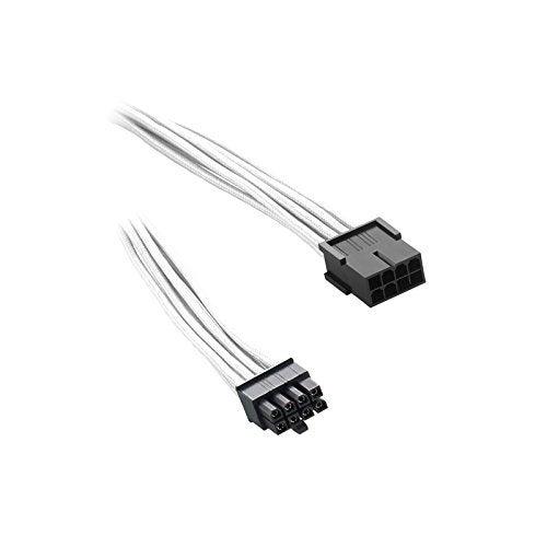 CableMod Classic ModFlex Sleeved 8-pin PCI-e Extension (White, 45cm) - Image 2