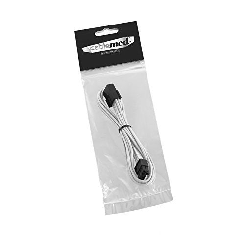 CableMod Classic ModFlex Sleeved 8-pin PCI-e Extension (White, 45cm) - Image 3