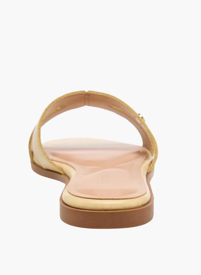 Celeste YELLOW Women Cut-Out Detail Flat Sandals for Women | Best Price UAE