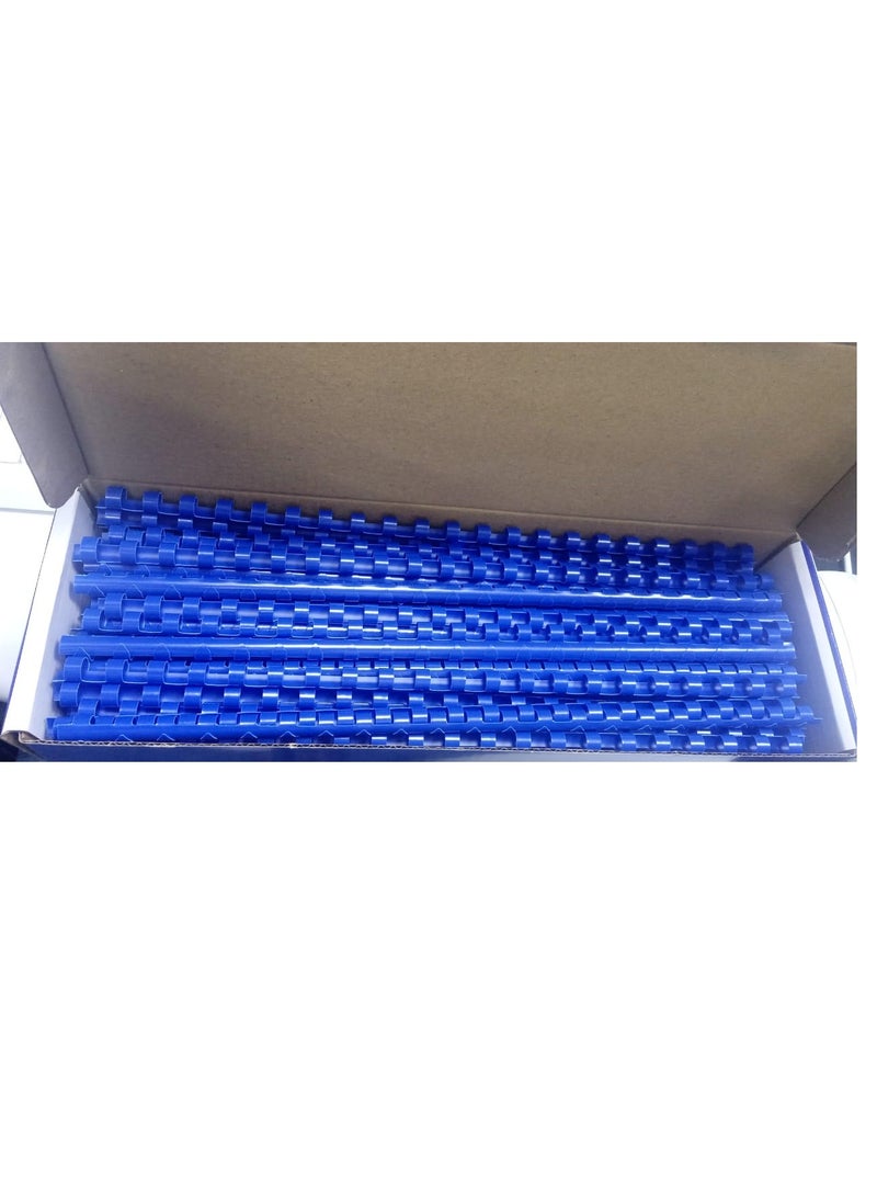 SUPER DEAL Binding Rings (Plastic) - 10 mm, Box of 100 pieces (Blue Color)  - Image 2