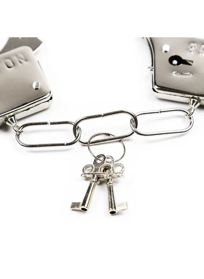 Role Play Costume Accessories Metal Handcuffs Toy - Image 2