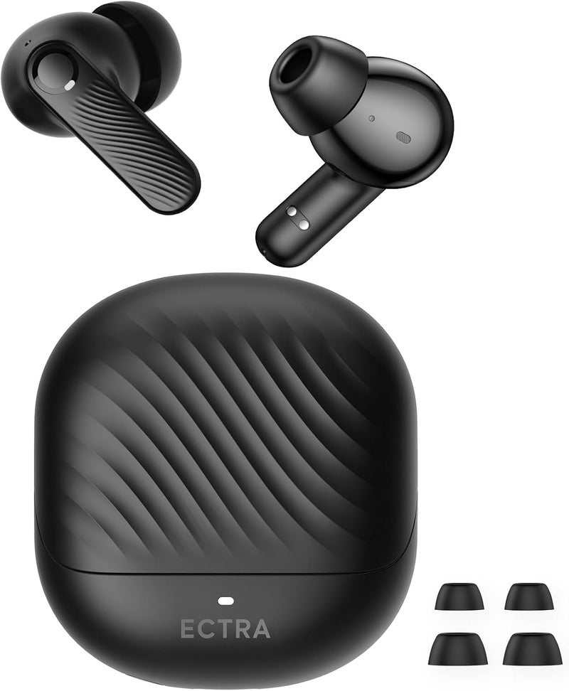 KIESLECT Free ANC Bluetooth 5.3 Wireless Earphones, 35dB Active Noise Cancellation, 13mm Dynamic Drivers 60 Hours Battery Life 4 Microphones with ENC Call IPX4 3.8g per Earbud, Fast Charge, Custom EQ Mode - Image 1