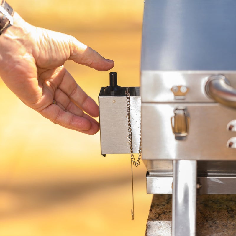 Masterbuilt Portable Propane Gas Grill with Folding Legs, Chrome-Coated Warming Rack and 288 Cooking Square Inches in Stainless Steel, Model MB20030819 - Image 4