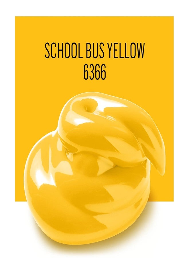 FolkArt Matte Acrylic Paint in Assorted Colors, 16 oz, School Bus Yellow 16 Fl Oz - Image 3