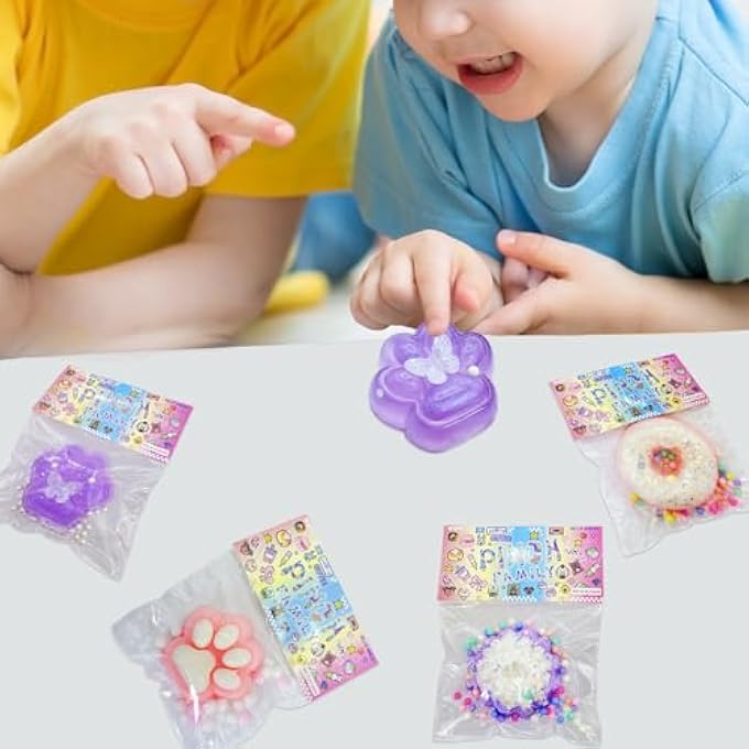 MXQHXZSX Taba Squishy Cat Paw Squeeze Toys Cute PVC Fufu Squishy Toys for Anxiety Relief Soft Stress Toys for Relaxation Party Favors Novelty Things Adults Birthdays Cosplay Party - Image 4