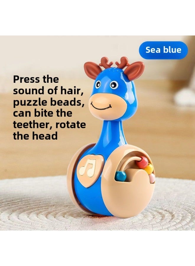 Fawn Tumbler Baby Toy Baby Puzzle Early Education Learning To Climb Guide Artifact 0-1 Year Old Newborn Boys And Girls 3-Color:Fawn Sliding Tumbler  - Image 1
