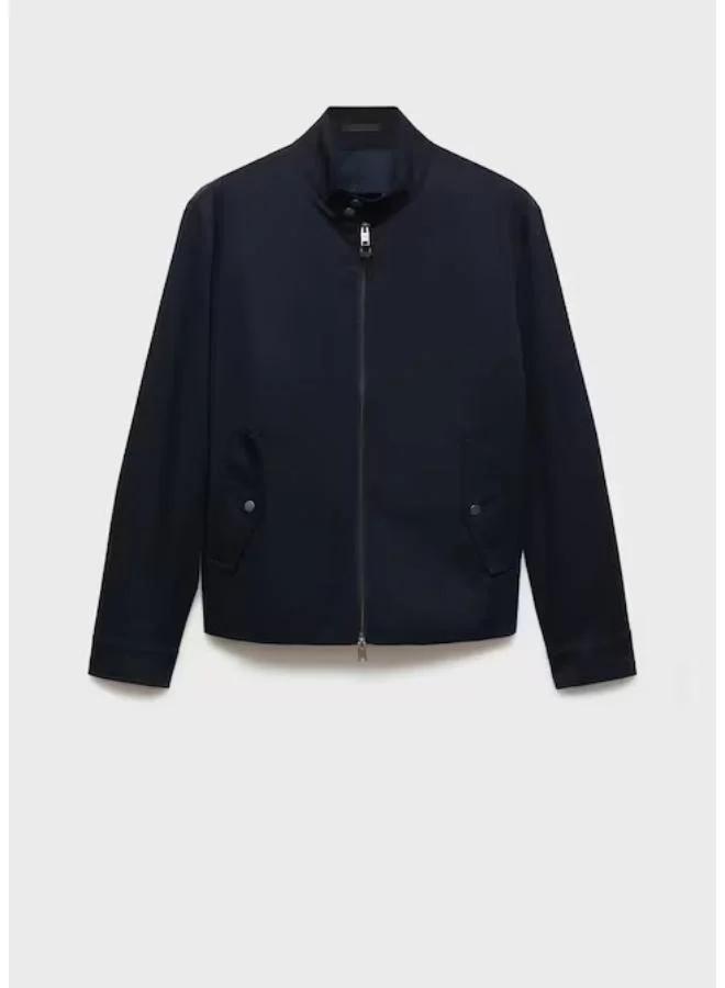 Mango Man Water-Repellent Cotton Jacket