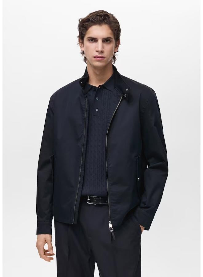 Mango Man Water-Repellent Cotton Jacket  - Image 1