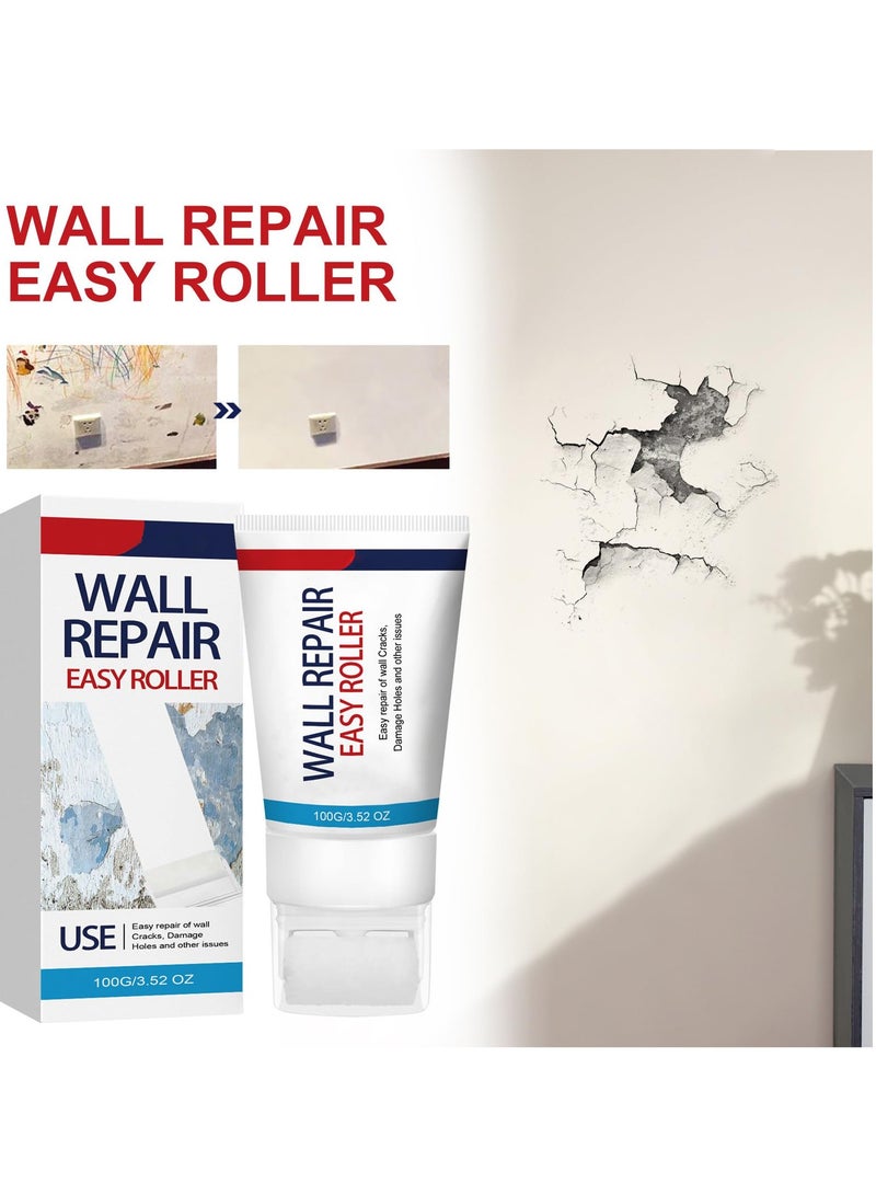 SYOSI Wall Mending Ointment, 2Pcs Home Wall Repair Cream, 3 in 1 Repair Applicator Wall, Crack Filler for Walls, Patching Plaster Wall Repair,Wall Mending Agent, Hole Patching Kit Wall Drywall - Image 2