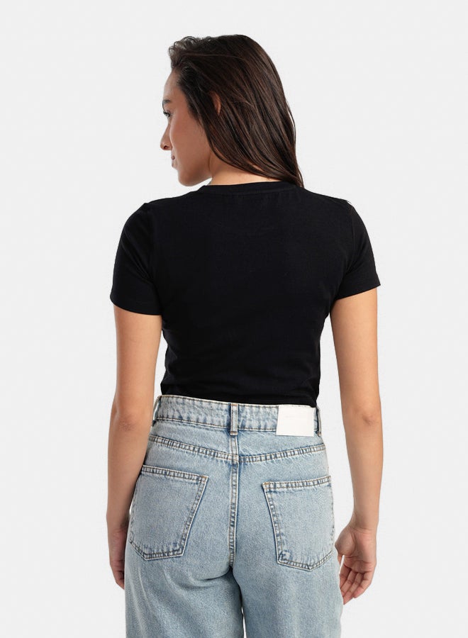Carina Everyday Cotton Cropped T-Shirt - Image 4