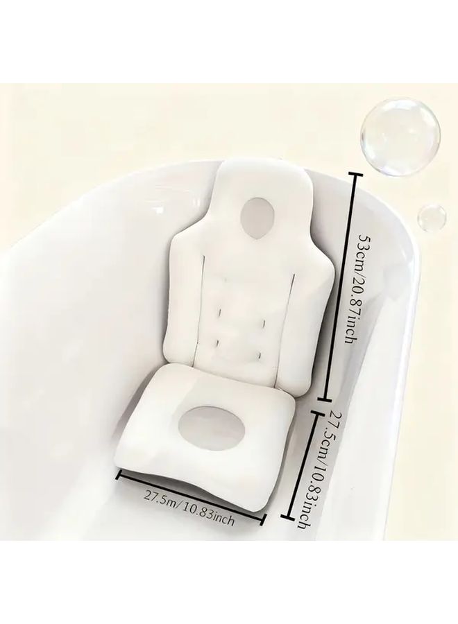 Soft Blue Bathtub Pillow With Headrest And Armrest For Spa Bath Seat Cushion - Image 3