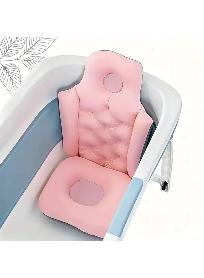 Soft Blue Bathtub Pillow With Headrest And Armrest For Spa Bath Seat Cushion - Image 4