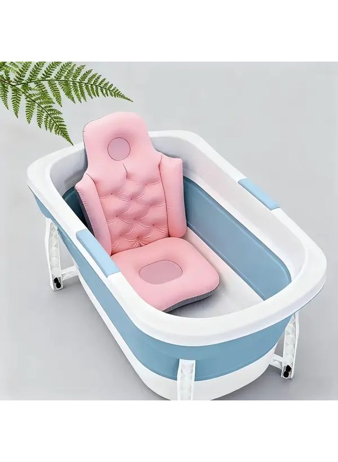 Soft Blue Bathtub Pillow With Headrest And Armrest For Spa Bath Seat Cushion - Image 5